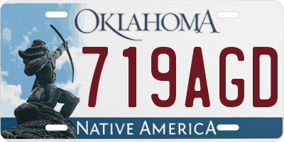OK license plate 719AGD