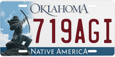 OK license plate 719AGI
