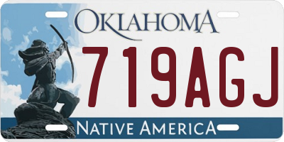 OK license plate 719AGJ