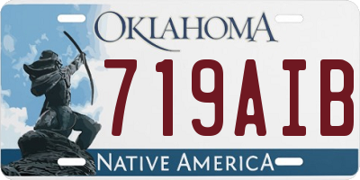 OK license plate 719AIB