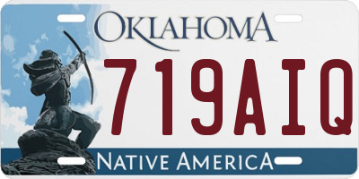 OK license plate 719AIQ