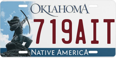 OK license plate 719AIT