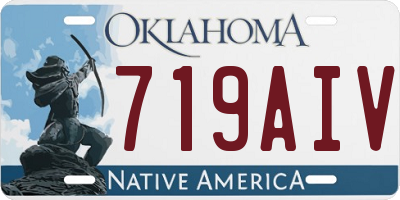 OK license plate 719AIV