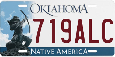 OK license plate 719ALC