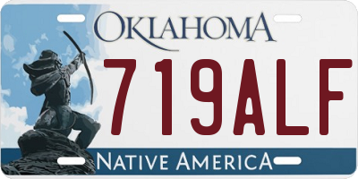 OK license plate 719ALF