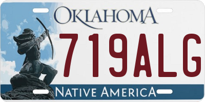 OK license plate 719ALG