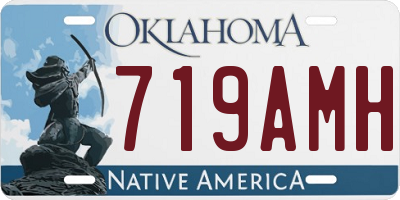 OK license plate 719AMH