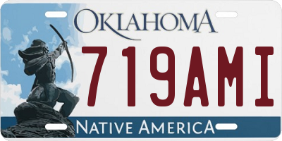 OK license plate 719AMI