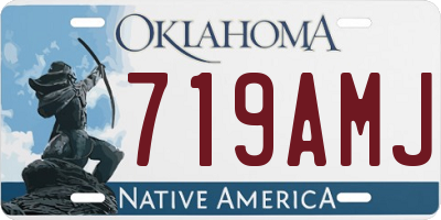OK license plate 719AMJ