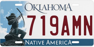 OK license plate 719AMN