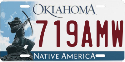 OK license plate 719AMW