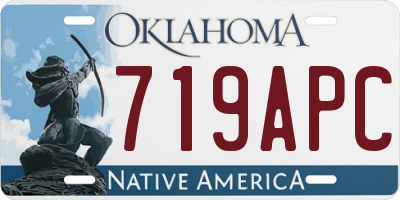 OK license plate 719APC