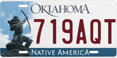 OK license plate 719AQT