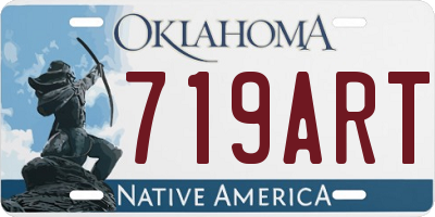 OK license plate 719ART