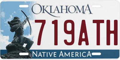 OK license plate 719ATH