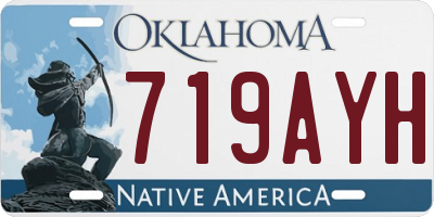 OK license plate 719AYH