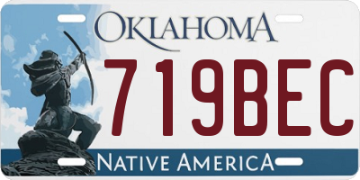 OK license plate 719BEC