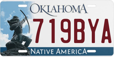 OK license plate 719BYA