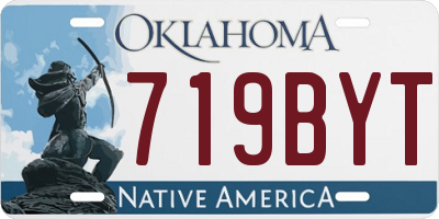 OK license plate 719BYT