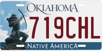 OK license plate 719CHL