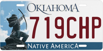 OK license plate 719CHP