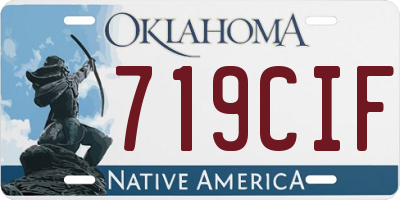 OK license plate 719CIF