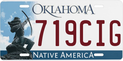 OK license plate 719CIG