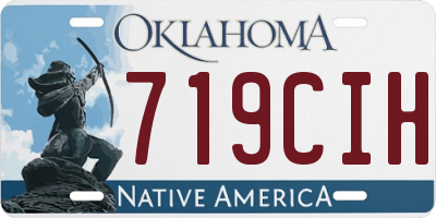 OK license plate 719CIH