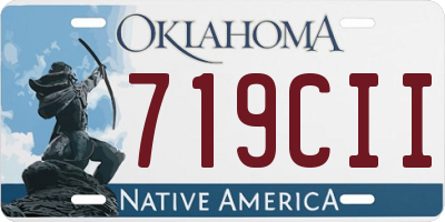 OK license plate 719CII
