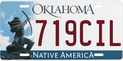 OK license plate 719CIL