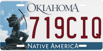 OK license plate 719CIQ
