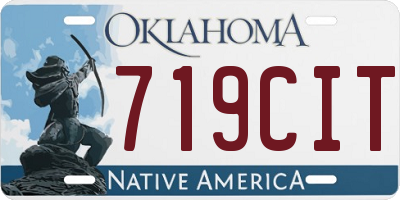 OK license plate 719CIT