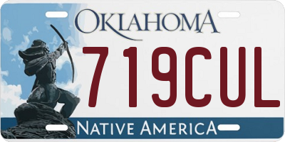 OK license plate 719CUL