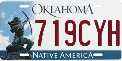 OK license plate 719CYH