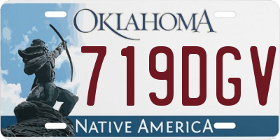 OK license plate 719DGV