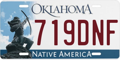 OK license plate 719DNF
