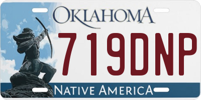 OK license plate 719DNP