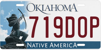 OK license plate 719DOP