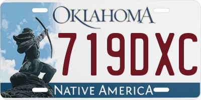 OK license plate 719DXC