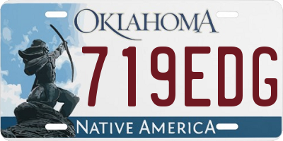 OK license plate 719EDG