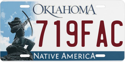 OK license plate 719FAC