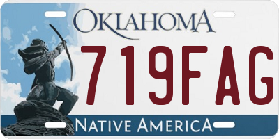 OK license plate 719FAG