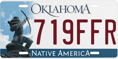 OK license plate 719FFR