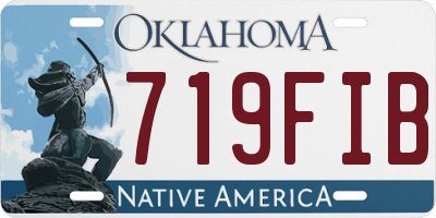 OK license plate 719FIB