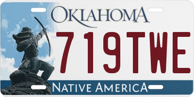 OK license plate 719TWE