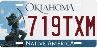 OK license plate 719TXM