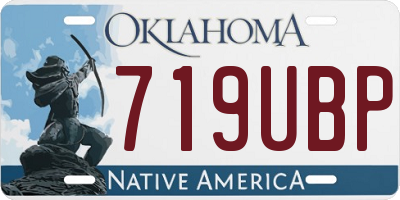 OK license plate 719UBP