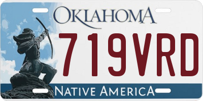 OK license plate 719VRD