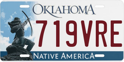 OK license plate 719VRE