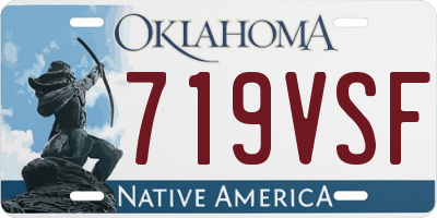OK license plate 719VSF
